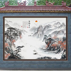 最新款外墙瓷砖山水画，建筑的生命与灵魂革新艺术