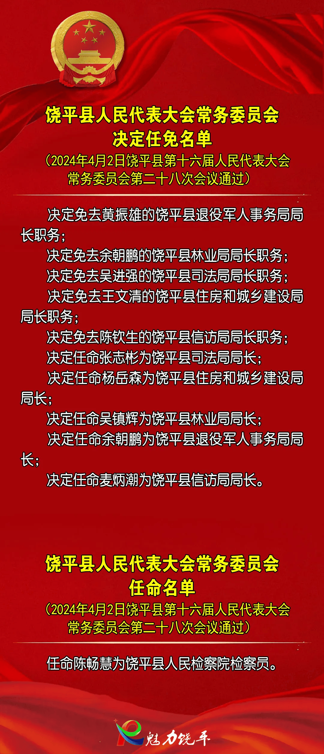 饶平县退役军人事务局人事任命动态更新